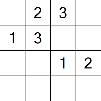 Sudoku 4x4 - Fácil