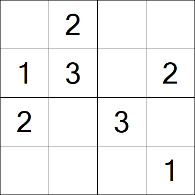 Sudoku 4x4 - Fácil