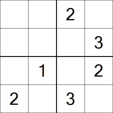 Sudoku 4x4 - Fácil