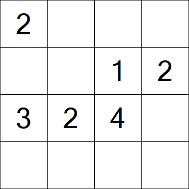 Sudoku 4x4 - Fácil