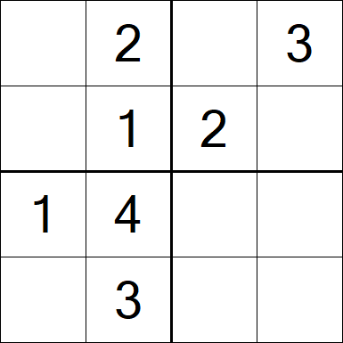 Sudoku 4x4 - Fácil