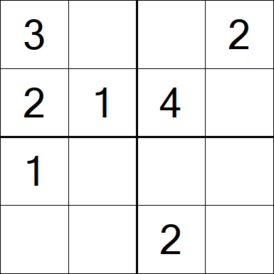 Sudoku 4x4 - Fácil
