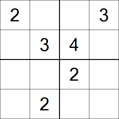 Sudoku 4x4 - Fácil