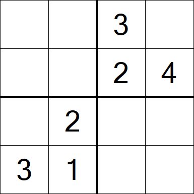 Sudoku 4x4 - Fácil