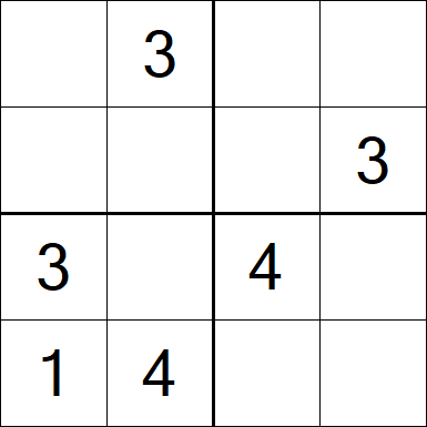 Sudoku 4x4 - Fácil