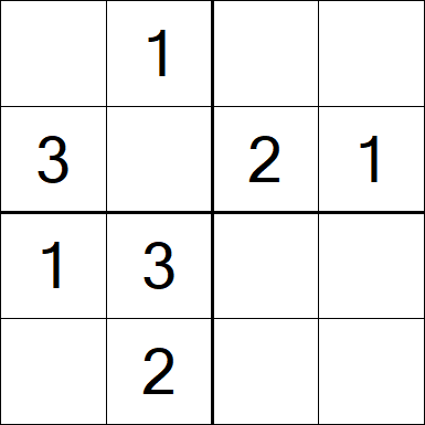 Sudoku 4x4 - Simple
