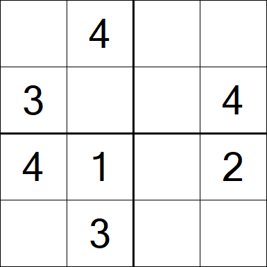 Sudoku 4x4 - Fácil