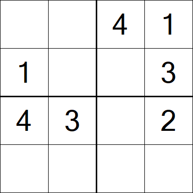 Sudoku 4x4 - Fácil