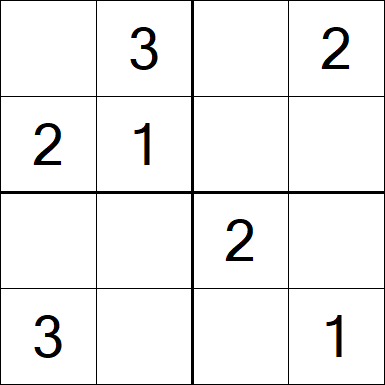 Sudoku 4x4 - Fácil