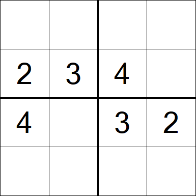 Sudoku 4x4 - Fácil