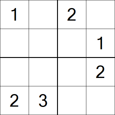 Sudoku 4x4 - Fácil