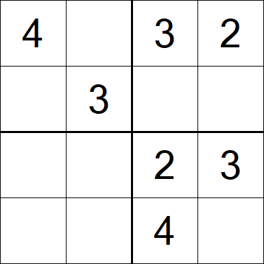 Sudoku 4x4 - Fácil