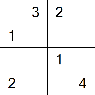 Sudoku 4x4 - Fácil