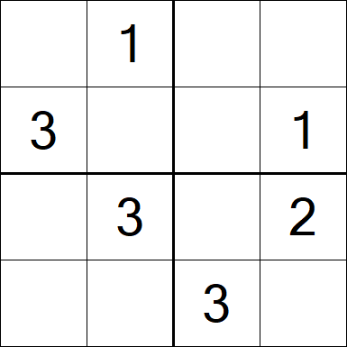 Sudoku 4x4 - Simple