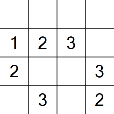 Sudoku 4x4 - Einfach