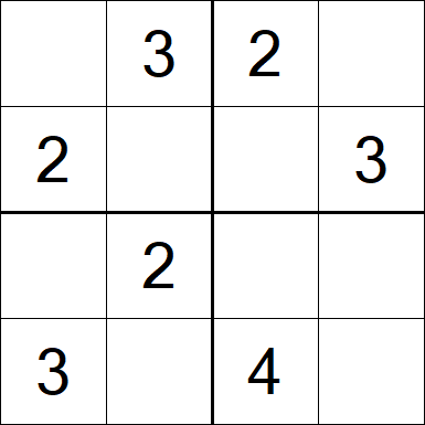 Sudoku 4x4 - Einfach
