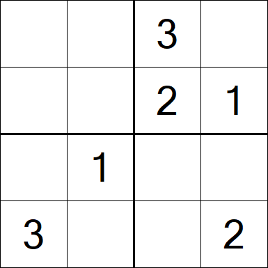 Sudoku 4x4 - Fácil