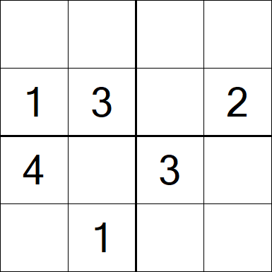 Sudoku 4x4 - Fácil