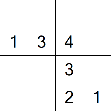 Sudoku 4x4 - Easy