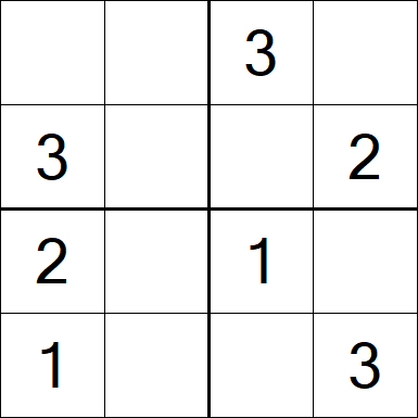 Sudoku 4x4 - Simple