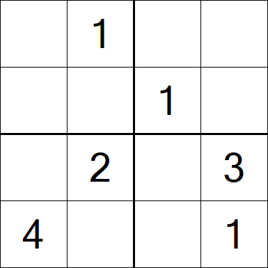 Sudoku 4x4 - Simple