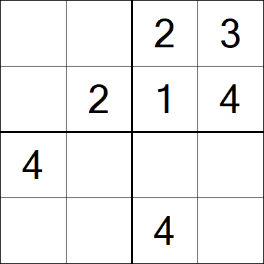 Sudoku 4x4 - Fácil