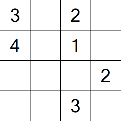 Sudoku 4x4 - Simple