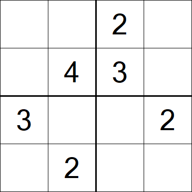 Sudoku 4x4 - Fácil