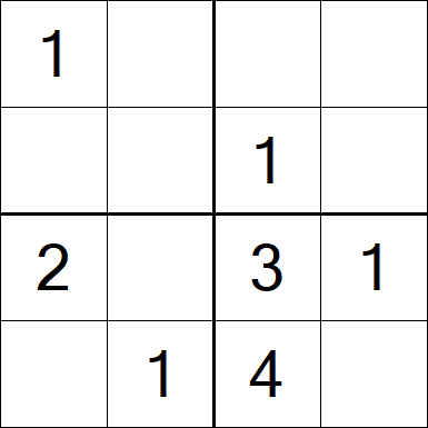 Sudoku 4x4 - Simple