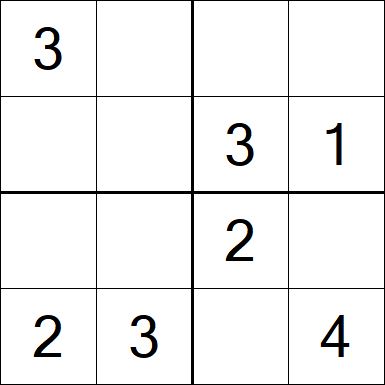 Sudoku 4x4 - Fácil