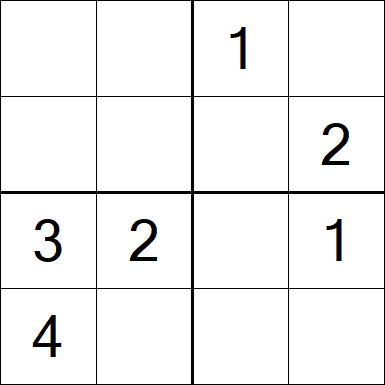 Sudoku 4x4 - Fácil