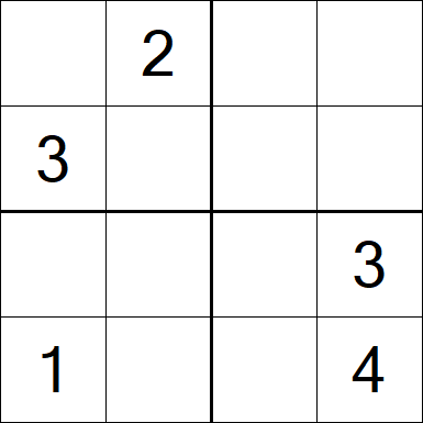 Sudoku 4x4 - Hard