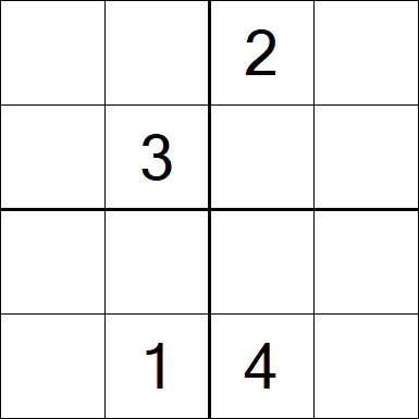 Sudoku 4x4 - Hard