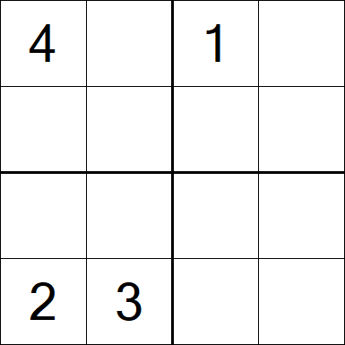 Sudoku 4x4 - Hard
