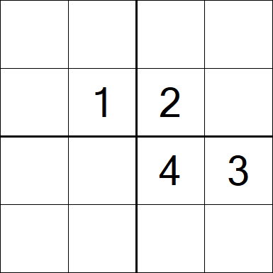Sudoku 4x4 - Hard