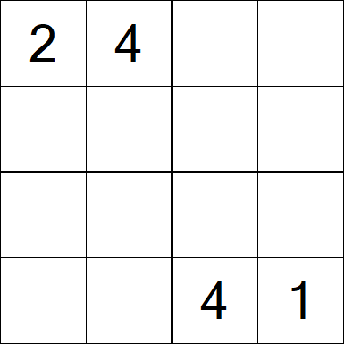 Sudoku 4x4 - Hard