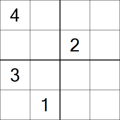 Sudoku 4x4 - Difícil