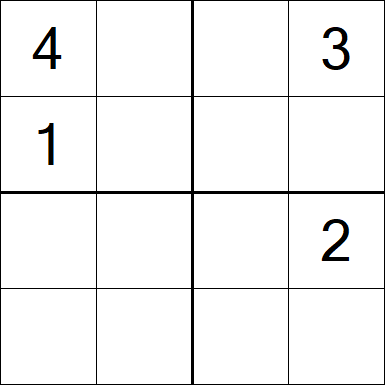 Sudoku 4x4 - Difícil