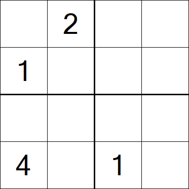 Sudoku 4x4 - Difícil