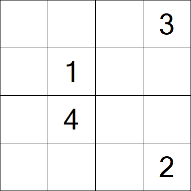 Sudoku 4x4 - Difícil