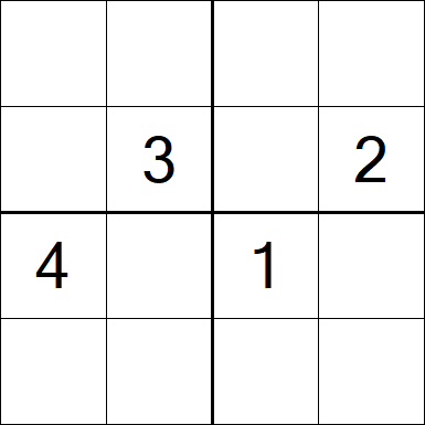 Sudoku 4x4 - Hard