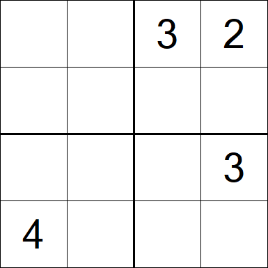 Sudoku 4x4 - Difficile