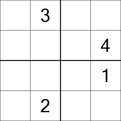 Sudoku 4x4 - Difícil