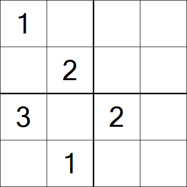 Sudoku 4x4 - Difficile