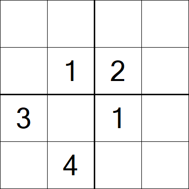 Sudoku 4x4 - Hard