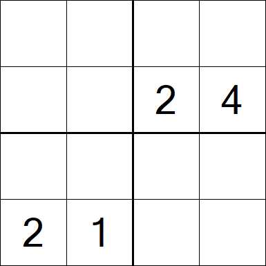 Sudoku 4x4 - Hard