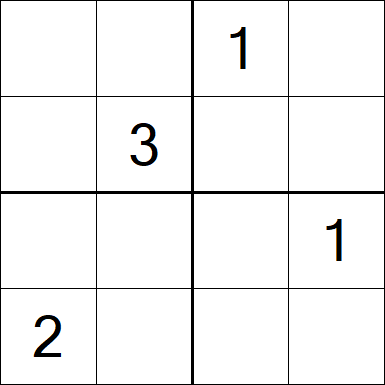 Sudoku 4x4 - Hard