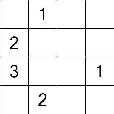 Sudoku 4x4 - Hard