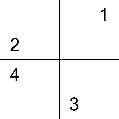 Sudoku 4x4 - Hard
