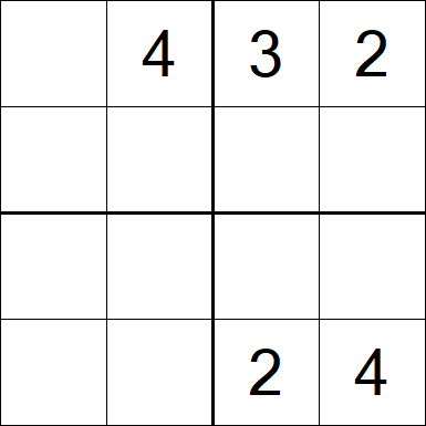 Sudoku 4x4 - Hard